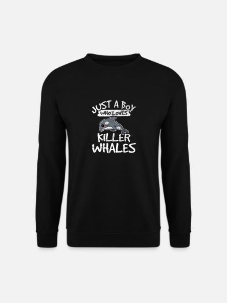 Orca Killer Whale Boys Kids Teens Whale Lover Ceto - Unisex Pullover - Schwarz
