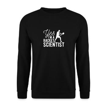 Oui, je suis un scientifique voyou drôle - Sweat-shirt Unisexe - noir - Devant - Alina (178cm) & Michal (187cm)