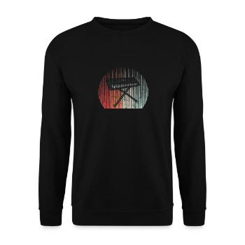Vintage Claviériste Musicien Musicien Pianiste Pia - Sweat-shirt Unisexe - noir - Devant - Alina (178cm) & Michal (187cm)
