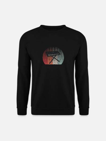 Vintage Keyboard Player Music Musician Pianist Pia - Unisex Pullover - Schwarz