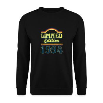 Limited Edition 1994 Vintage - Unisex Sweatshirt - black - Front - Alina (178cm) & Michal (187cm)