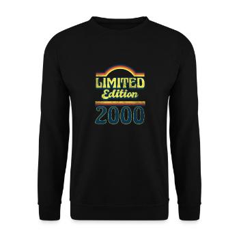 Limited Edition 2000 Vintage - Unisex Sweatshirt - black - Front - Alina (178cm) & Michal (187cm)