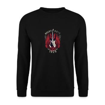 Geburtstag 97. Geburtstag Frau Mann 1926 Lustig - Unisex Pullover - Schwarz - Vorne - Alina (178cm) & Michal (187cm)