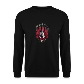 Geburtstag 100. Geburtstag Frau Mann 1923 Lustig - Unisex Pullover - Schwarz - Vorne - Alina (178cm) & Michal (187cm)