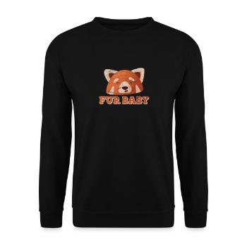 Panda Rouge pour bébé pandas roux zoologiste drôle de pand - Sweat-shirt Unisexe - noir - Devant - Alina (178cm) & Michal (187cm)