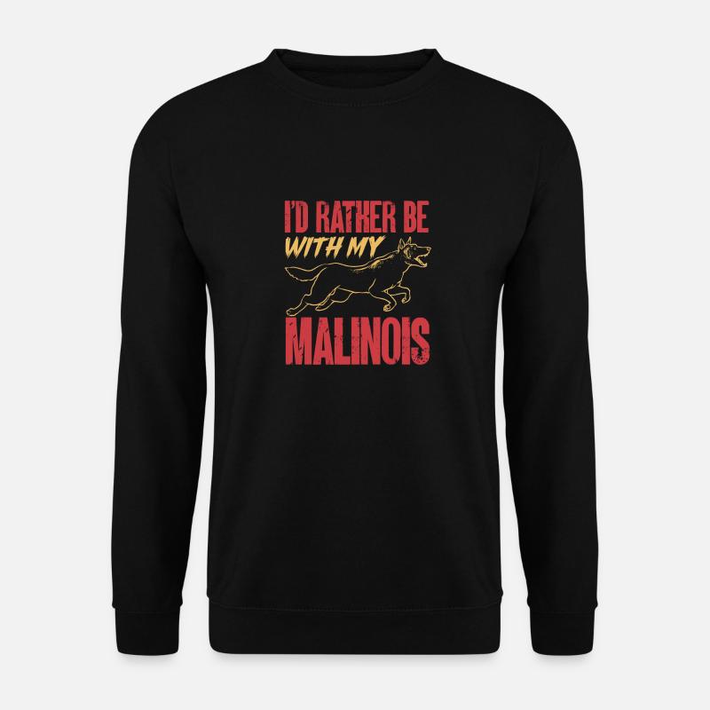Malinois Belgian Shepherd Mechelaar Dog - Unisex Sweatshirt - black