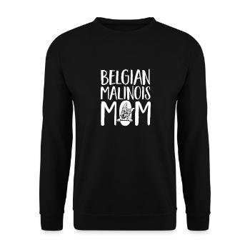 Malinois Belgian Shepherd Mechelaar Dog - Unisex Sweatshirt - black - Front - Alina (178cm) & Michal (187cm)