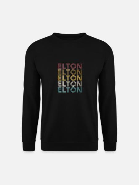 Elton Elton Elton Elton Elton - Unisex Pullover - Schwarz