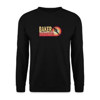 Baker Reporter Camera Microphone Girl Stars Quote - Unisex Sweatshirt - black - Front - Alina (178cm) & Michal (187cm)