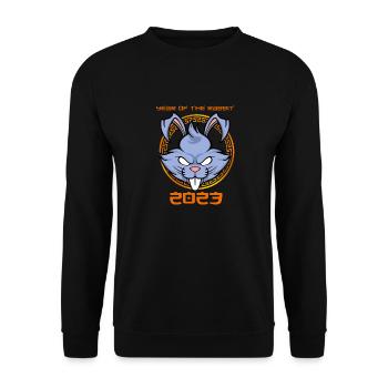 Happy Chinese New Year 2023 I Year Of The Rabbit - Unisex Sweatshirt - black - Front - Alina (178cm) & Michal (187cm)