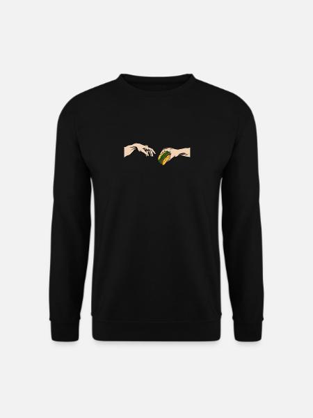 Funny Burger Art Cheeseburger - Sweat-shirt Unisexe - noir