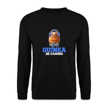 Cochon d’Inde Garçons Filles Drôle d’Amant Piggy Guinée Be - Sweat-shirt Unisexe - noir - Devant - Alina (178cm) & Michal (187cm)