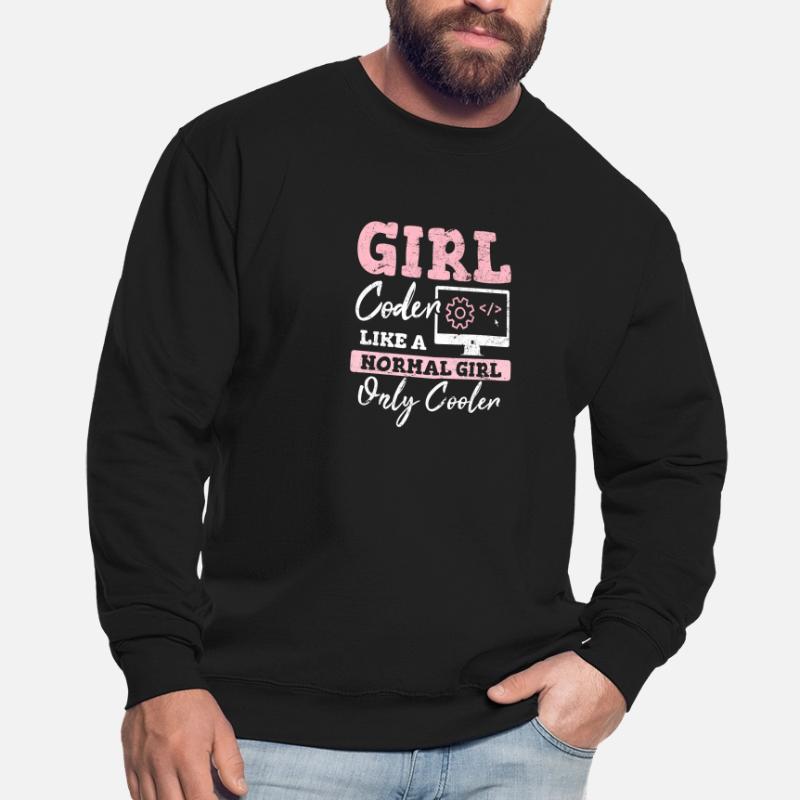Drôle de fille Codeur Code de programmation informatique Développement Web Sweat-shirt Unisexe