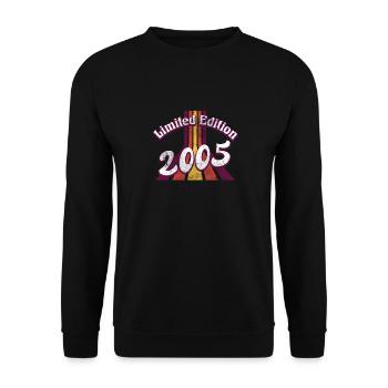 Limited Edition 2005 Vintage - Unisex Pullover - Schwarz - Vorne - Alina (178cm) & Michal (187cm)