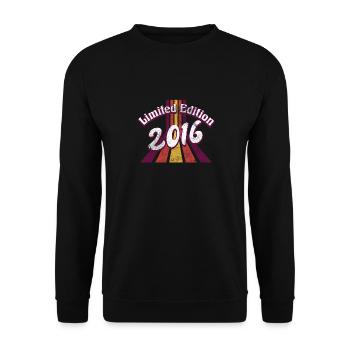 Limited Edition 2016 Vintage - Unisex Sweatshirt - black - Front - Alina (178cm) & Michal (187cm)