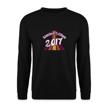 Limited Edition 2017 Vintage - Unisex Sweatshirt - black - Front - Alina (178cm) & Michal (187cm)