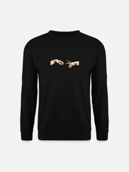 Gottesanbeterin Mantis religiosa Lustiges Mantis - Unisex Pullover - Schwarz