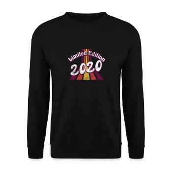 Limited Edition 2020 Vintage - Unisex Pullover - Schwarz - Vorne - Alina (178cm) & Michal (187cm)