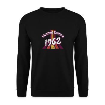 Limited Edition 1962 Vintage - Unisex Pullover - Schwarz - Vorne - Alina (178cm) & Michal (187cm)