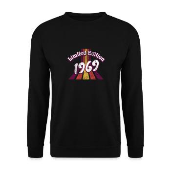 Edition Limitée 1969 Millésime - Sweat-shirt Unisexe - noir - Devant - Alina (178cm) & Michal (187cm)