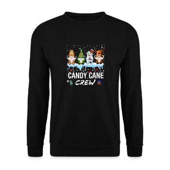 Candy Cane Crew - Sweat-shirt Unisexe - noir - Devant - Alina (178cm) & Michal (187cm)