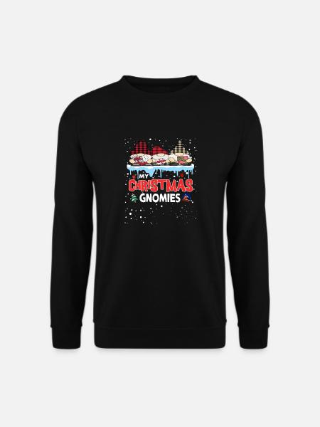 My Christmas Gnomies - Unisex Sweatshirt - black