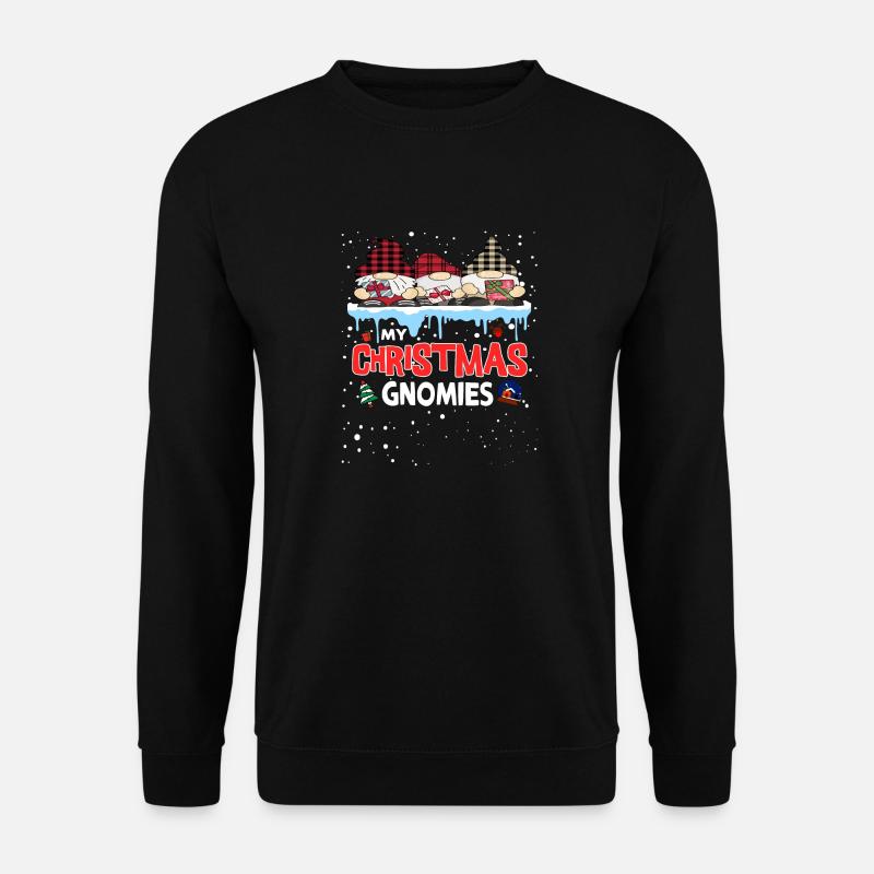 My Christmas Gnomies - Unisex Pullover - Schwarz