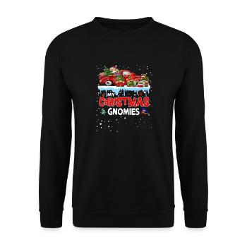 Mes Gnomies de Noël - Sweat-shirt Unisexe - noir - Devant - Alina (178cm) & Michal (187cm)