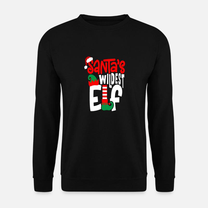 Santa s Wildest Elf - Unisex Sweatshirt - black