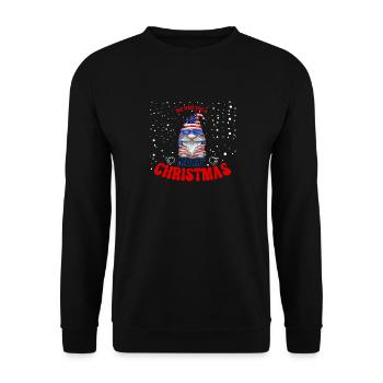 Nous vous souhaitons un joyeux Noël American Gnome - Sweat-shirt Unisexe - noir - Devant - Alina (178cm) & Michal (187cm)