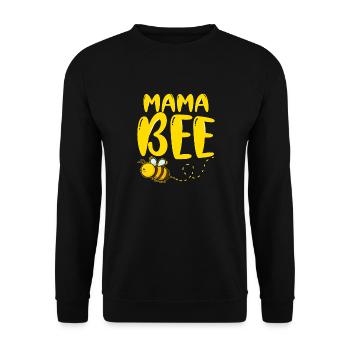 Mama Bee Imker Imkerin Honig Bauer Bienen - Unisex Pullover - Schwarz - Vorne - Alina (178cm) & Michal (187cm)