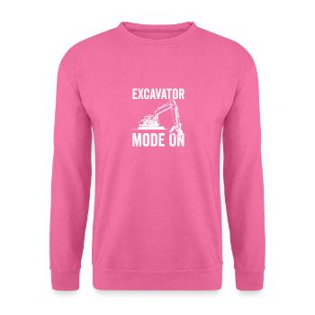 Pelle de chantier Conducteurs d’excavatrices Excavateurs Cadeau - Sweat-shirt Unisexe - rose - Devant