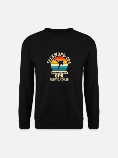 Taekwondo Opa Spruch - Unisex Pullover - Schwarz