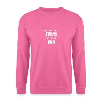 Zwilling Zwillinge Bruder Schwester Spruch - Unisex Pullover - Pink - Vorne