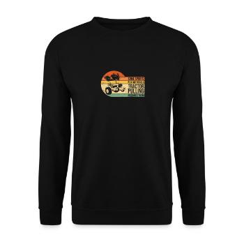 Play With Balls Tractor Pulling Requires Them - Unisex Sweatshirt - black - Front - Alina (178cm) & Michal (187cm)