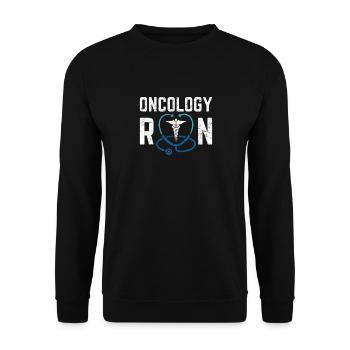 Oncology Doctor Oncology Nurse Cancer Care Oncolog - Unisex Sweatshirt - black - Front - Alina (178cm) & Michal (187cm)