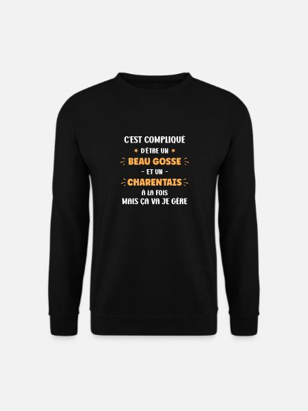 Beau gosse charentais - Sweat-shirt Unisexe - noir