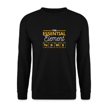 Chemie Periodensystem Tennis Das wesentliche - Unisex Pullover - Schwarz - Vorne - Alina (178cm) & Michal (187cm)