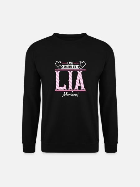 Lia Geschenkidee Geschenk Geburtstag - Unisex Pullover - Schwarz