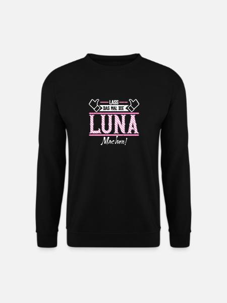 Luna Geschenkidee Geschenk Geburtstag - Unisex Pullover - Schwarz