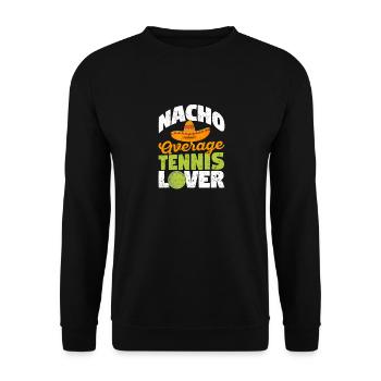 Lustiger mexikanischer Sombrero Spieler Fan Nacho - Unisex Pullover - Schwarz - Vorne - Alina (178cm) & Michal (187cm)