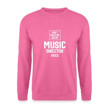 Directeur musical Profession Travailleur d’anniversaire - Sweat-shirt Unisexe - rose - Devant