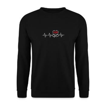 CCRN Nurse Critical Care Nurse ICU Intensive Care - Unisex Sweatshirt - black - Front - Alina (178cm) & Michal (187cm)