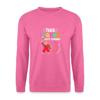 Bigfoot Party Supplies Dad Of The Birthday Crew - Unisex Sweatshirt - pink - Front