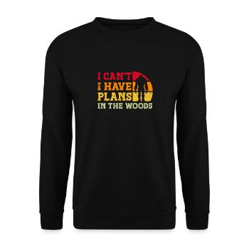 Bigfoot Party Supplies I Can’t I Have Plans In - Sweat-shirt Unisexe - noir - Devant - Alina (178cm) & Michal (187cm)