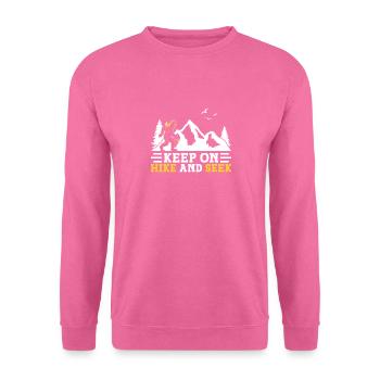 Bigfoot Party Supplies Keep On Hike And Seek - Unisex Sweatshirt - pink - Front