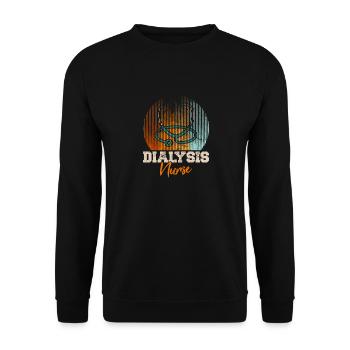 Technicienne en dialyse Infirmière en dialyse Néphrologie Nurs - Sweat-shirt Unisexe - noir - Devant - Alina (178cm) & Michal (187cm)