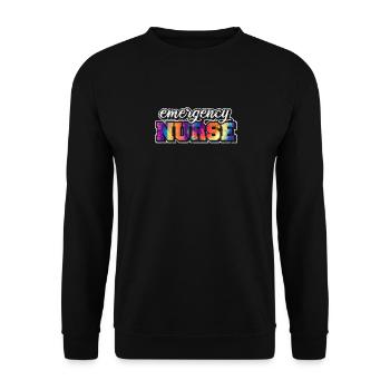Emergency Nurse Practitioner ER Nurse Trauma Nurse - Unisex Pullover - Schwarz - Vorne - Alina (178cm) & Michal (187cm)