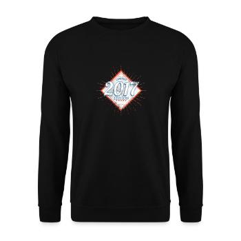 Limited Edition 2017 Vintage - Unisex Pullover - Schwarz - Vorne - Alina (178cm) & Michal (187cm)