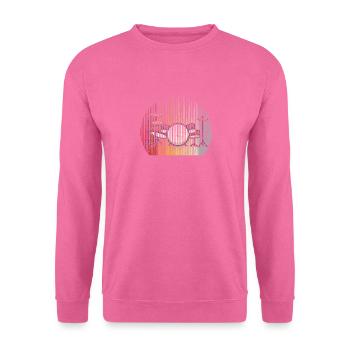 Drums Drummer Band Drumset Retro Percussion Drums - Unisex Pullover - Pink - Vorne
